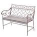 Amara Garden Bench - Brown White Wash