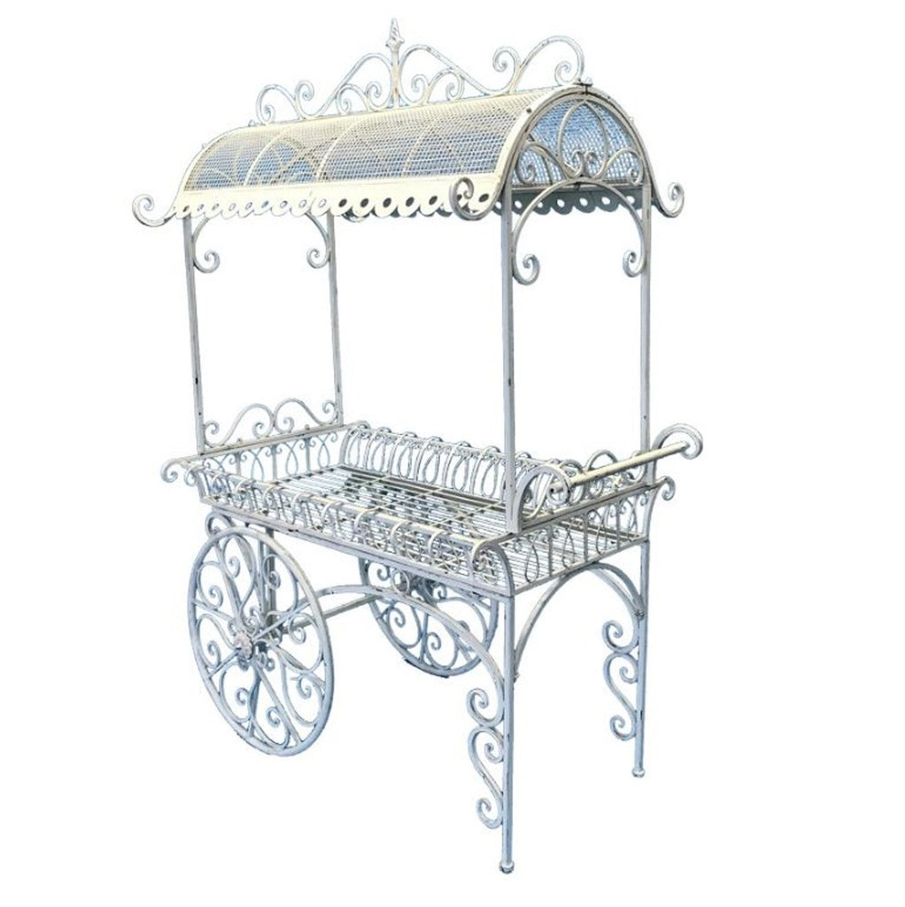 Mirabella Flower Cart Antique White