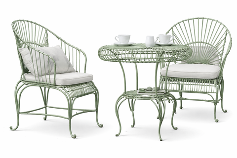 Zanova 3pc Wrought Iron Patio Garden Set