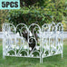 Larissa 5 Panel Wrought Iron Decorative Garden Fence