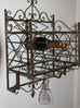 Margaux Wrought Iron Wine Rack - Antique Brown