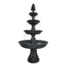 San Giuliano Black Stone Effect 5-Tier Electric Powered Water Fountain