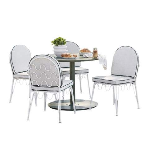 Galante 4 Seater Aluminium Dining Table & Chair Set