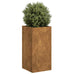 Altamura Weathering Steel Planter. 40x40x80 cm