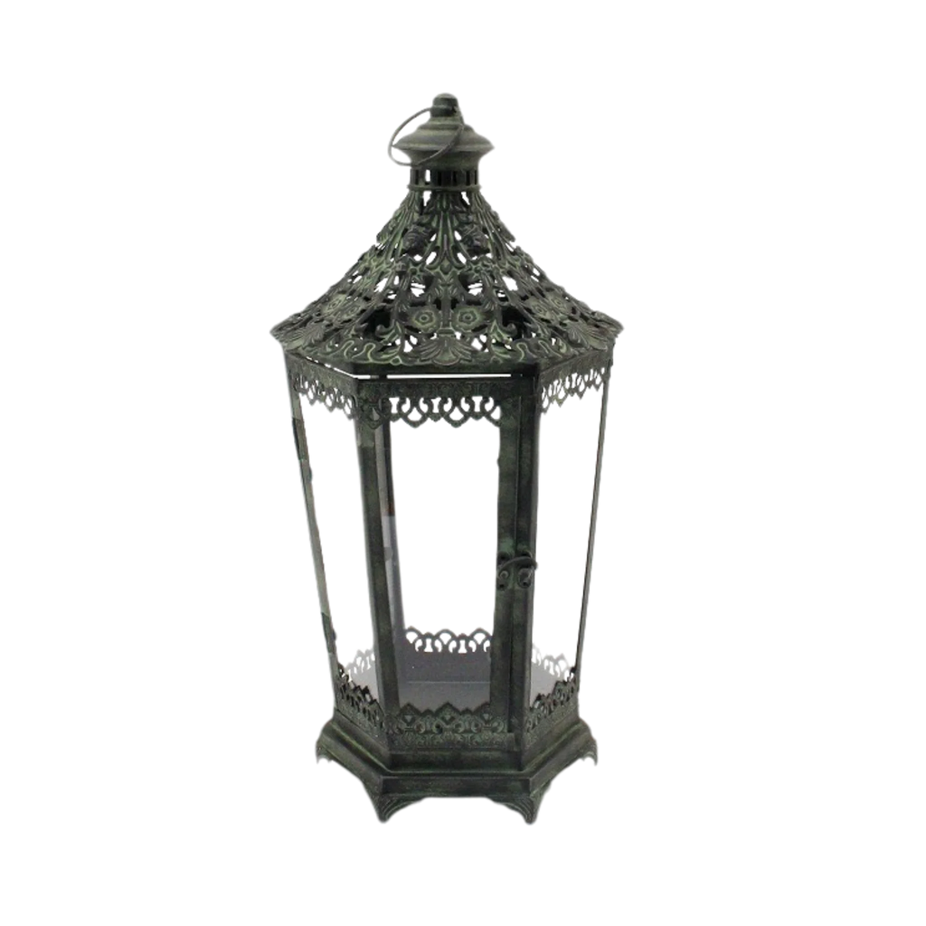 Harieta Metal Candle Lantern With Glass