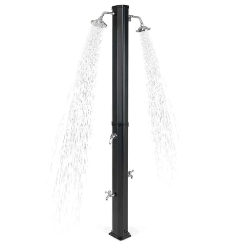 Crystal Beach or Pool 2.2M 35L Solar Heated Shower w/ Dual Shower