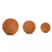 Oria 3 Rusty Round Metal Ball Spheres : 25/20/15cm