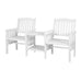 Marmara  Wooden Garden Bench/Loveseat & Table. 2 Cols