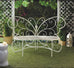 French Butterfly Wrought Iron Garden Bench