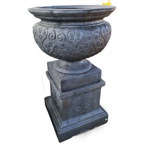 Lorenzo Renaissance Urn on Pedestal