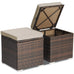 Pair of Lourmarin Rattan Ottomans/Storage Box