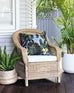 Orientalia 1-Seater Woven Cane Lounge Chair