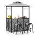 Allegra 3-Piece Patio Bar Set w/Soft Top Canopy/Gazebo