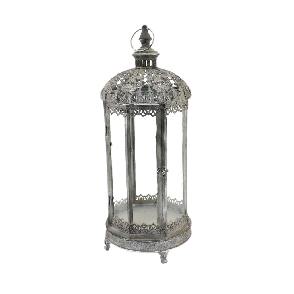 Figlia Metal Lantern with Glass