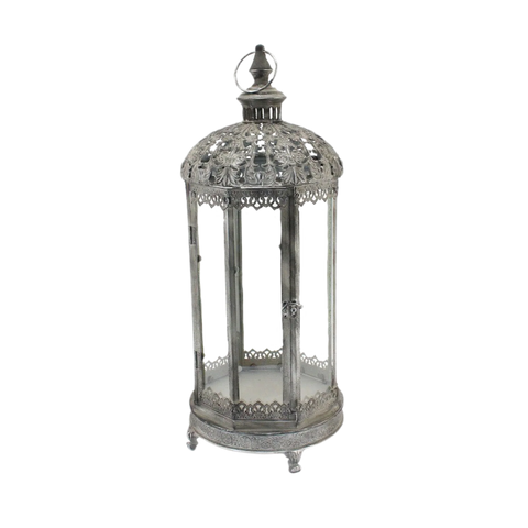 Figlia Metal Lantern with Glass