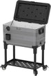 Odeon 70LRolling Patio/Cooler Beverage Cart