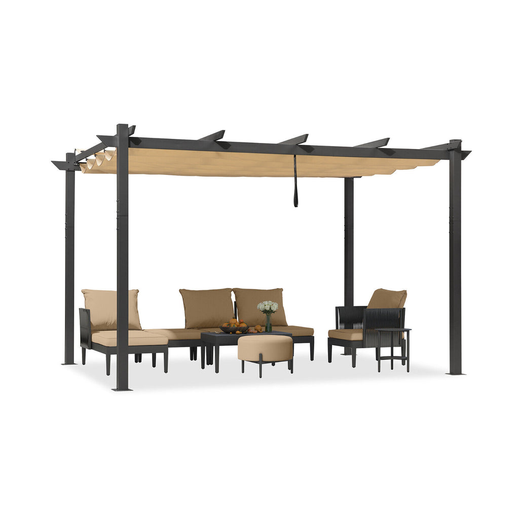 Faustia  3 X 4 M Retractable Pergola w/Top Gazebo