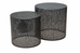 Valery Set of 2 Round Black Coffee Tables