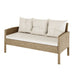 Bonifacio 7 Seater Wicker Outdoor Dining Sofa Set - Natural or Warm Grey