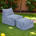Larissa 2 pc Outdoor Lounge Chair & Ottoman Set