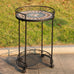 Diya Trolley with Wheels Mosaic Top