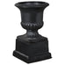 Thalassa Ironstone Urn And Pedestal. 56cm H