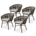Brienz Rope Outdoor Dining Chairs. Set of 4. 4 Colours