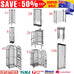 Varya 45 Bottles Metal Wine Rack with Lockable Door