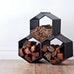 Mandala Hexagonal Firewood Storage Holder