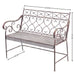 Amara Garden Bench - Brown White Wash