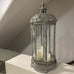 Figlia Metal Lantern with Glass