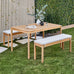 Tansy 4 Seater Dining Table & Bench Set