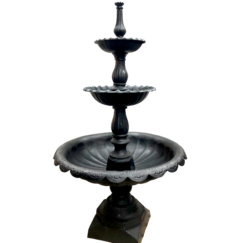 Classic Veneto 3 Tier Cast Iron Fountain - 3 Colours