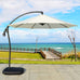 Zesta 3m Heavy Duty Round Cantilever Outdoor Umbrella - 4 Cols