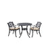 Zenia 3 pc Dining Setting - Black or White