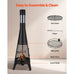 Las Palmas 50.8cm Chiminea with Mesh Grill and Chimney Cover