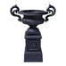 Vaucluse Small Cast Iron Garden Urn & Pedestal Set