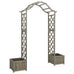 Aliza Solid Firwood Garden Arbour/Pergola w/Planter