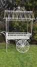 Entendu Country Big French White Flower Cart
