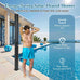Crystal Beach or Pool 2.2M 35L Solar Heated Shower w/ Dual Shower