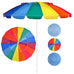 Vivi Beach Umbrella/Sun Shade w/Cup Holder & Carry Bag --- 3 Design Colours