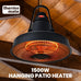 Equia 1500W Hanging Outdoor Electric Patio Heater