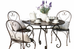 Sainte Marie Antique-style 4 Person Classic Bistro Set