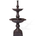 Ventura 2 Tier Cast Iron Fountain - Self Contained or Requiring Pond