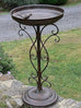 Aurora Bird Feeder/Bath - French Antique Style Brown