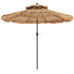 Laguna Thatched Tiki Umbrella with 8 Ribs &Tilt Adjustment for Beach