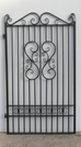 Rochelle Black Wrought Iron Gate 191cm Hx 117.5cm W