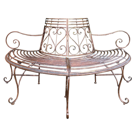 Trocadero Iron Half Tree Surround w/Bench Seat - 3 Colours