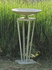Francoise Metal Birdfeeder/Birdbath. 80cm H