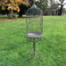 Rousseau Bird Cage on Stand - in Antique Rustic Green 47x47x147 cms